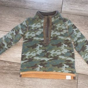 Fat Face camouflage 3/4 zip up